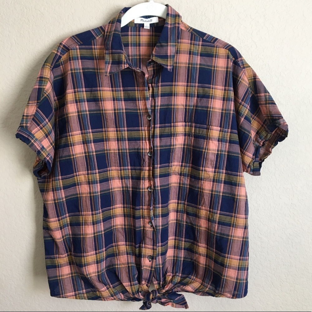 Madewell Central Plaid Button Down Shirt
